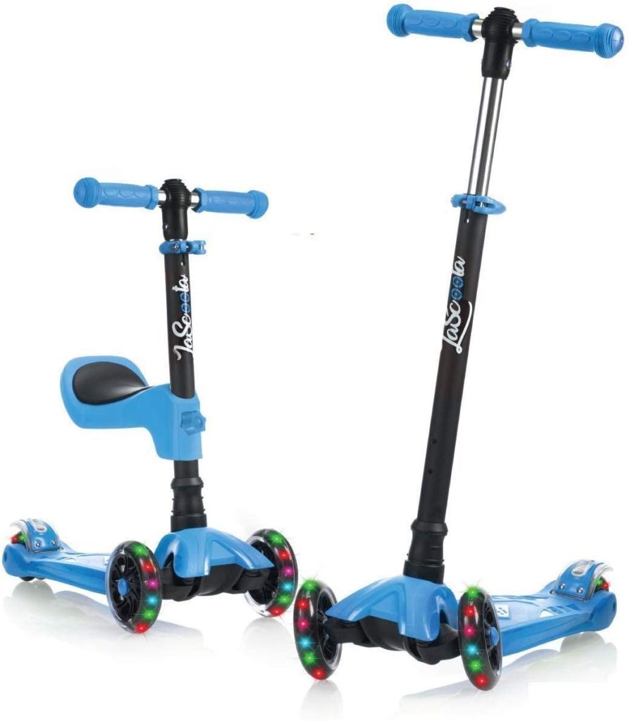 Lascoota 2-in-1 Kick Scooter for kids